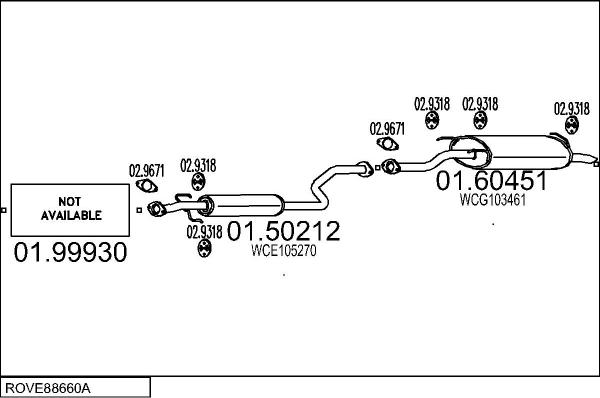 MTS ROVE88660A014638 - Система випуску ОГ autocars.com.ua