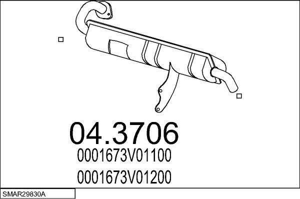 MTS SMAR29830A018145 - Система випуску ОГ autocars.com.ua