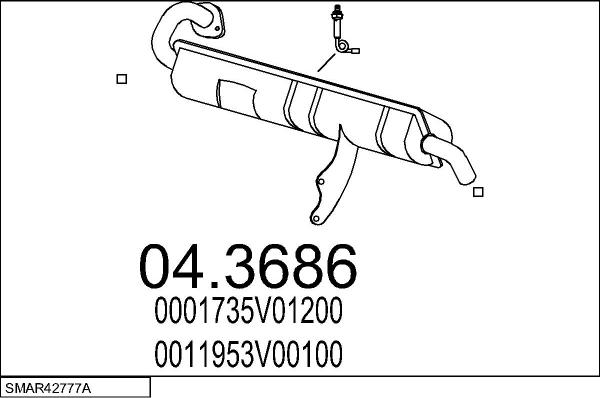 MTS SMAR42777A027992 - Система випуску ОГ autocars.com.ua