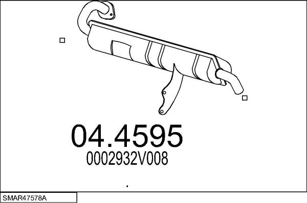 MTS SMAR47578A014661 - Система випуску ОГ autocars.com.ua