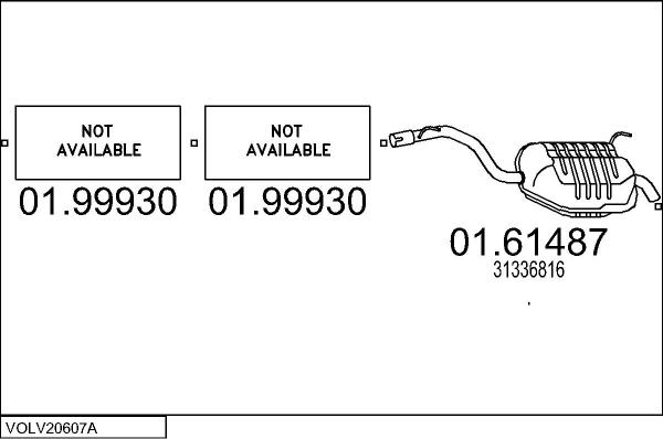 MTS VOLV20607A010295 - Система випуску ОГ autocars.com.ua