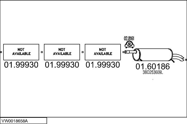 MTS VW0018658A009036 - Система випуску ОГ autocars.com.ua