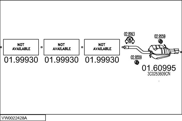 MTS VW0022428A031108 - Система випуску ОГ autocars.com.ua
