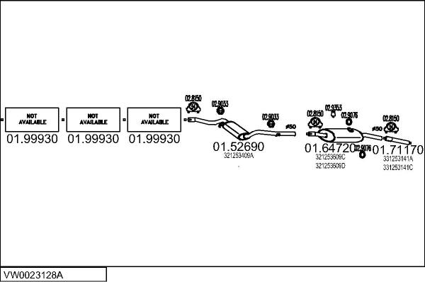 MTS VW0023128A001932 - Система випуску ОГ autocars.com.ua
