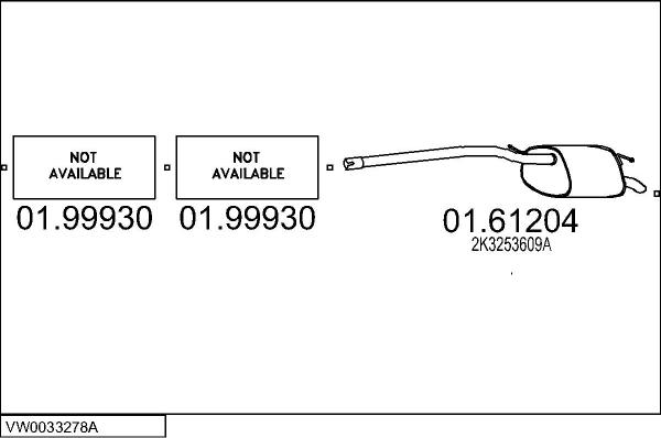 MTS VW0033278A011160 - Система випуску ОГ autocars.com.ua