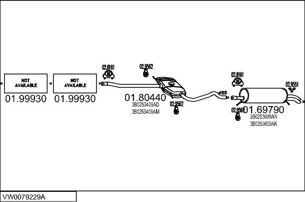 MTS VW0079229A017406 - Система випуску ОГ autocars.com.ua