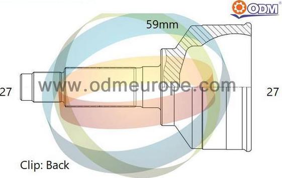 Multiparts 12-352006 - Шарнірний комплект, ШРУС, приводний вал autocars.com.ua