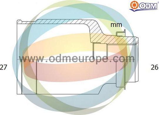 Multiparts 14-216124 - Шарнірний комплект, ШРУС, приводний вал autocars.com.ua