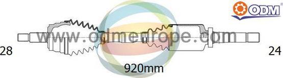 Multiparts 18-162920 - Приводний вал autocars.com.ua