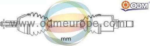 Multiparts 18-215570 - Приводний вал autocars.com.ua