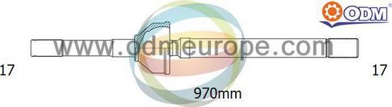 Multiparts 18-261020 - Приводний вал autocars.com.ua