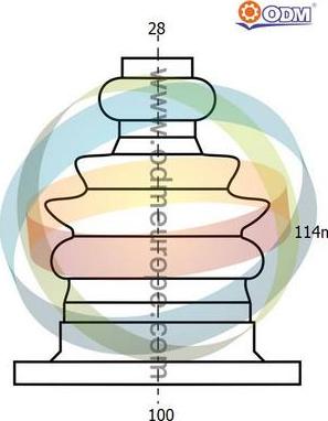 Multiparts 21-990108 - Пильник, приводний вал autocars.com.ua