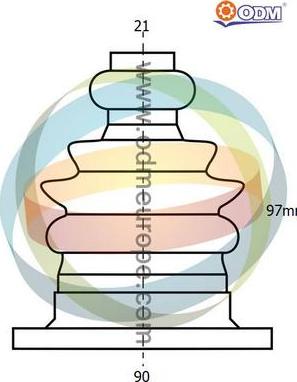 Multiparts 21-990174 - Пильник, приводний вал autocars.com.ua