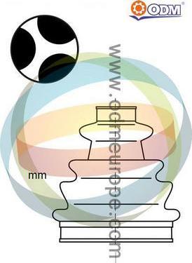 Multiparts 21-990445 - Пильник, приводний вал autocars.com.ua