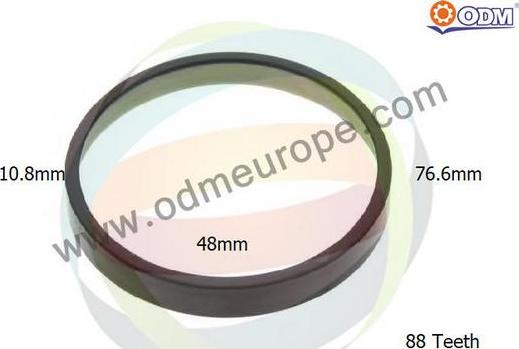 Multiparts 26-010022 - Зубчастий диск імпульсного датчика, протівобл.  устр. autocars.com.ua