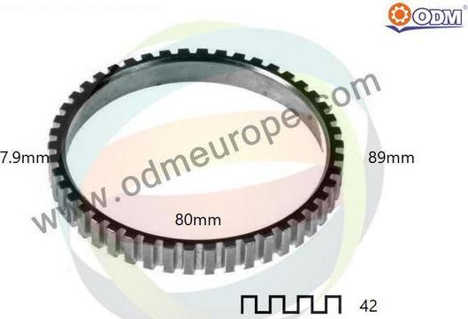 Multiparts 26-270008 - Зубчастий диск імпульсного датчика, протівобл.  устр. autocars.com.ua