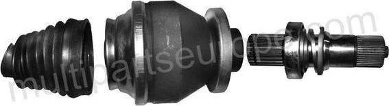 Multiparts 34-216098 - Шарнірний комплект, ШРУС, приводний вал autocars.com.ua