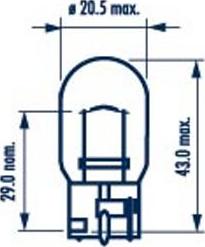 Narva 176293000 - Лампа накаливания, фонарь указателя поворота autodnr.net