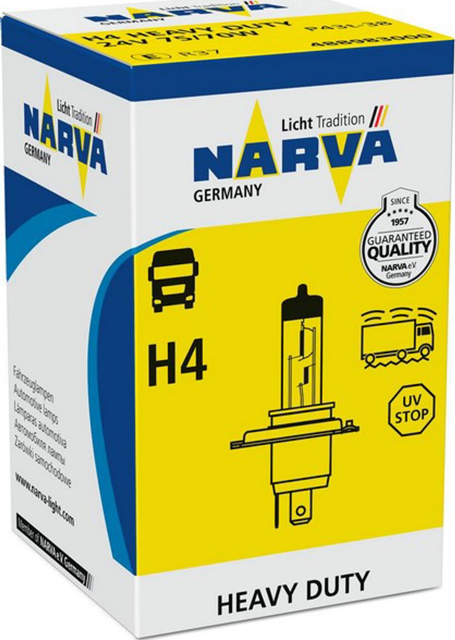 Narva 48898HD - Лампа накаливания, основная фара autodnr.net