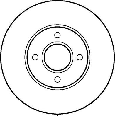 DJ Parts BD2907 - Гальмівний диск autocars.com.ua