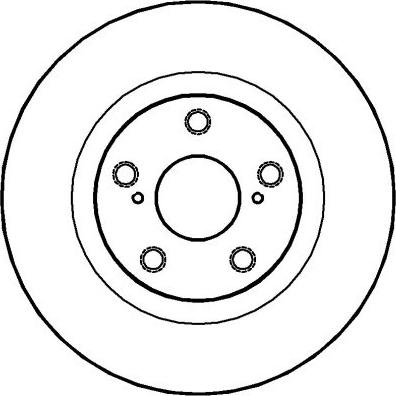 Denckermann B130604 - Гальмівний диск autocars.com.ua