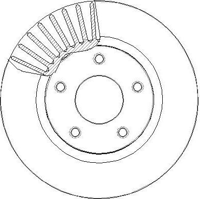 Japanparts 6001154 - Гальмівний диск autocars.com.ua