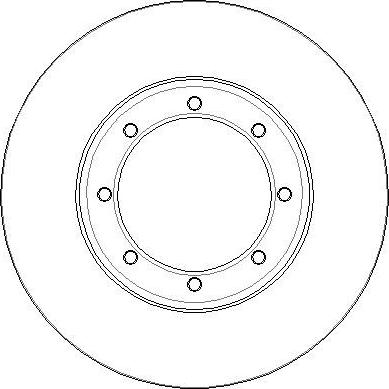 DT Spare Parts 6.61036 - Гальмівний диск autocars.com.ua