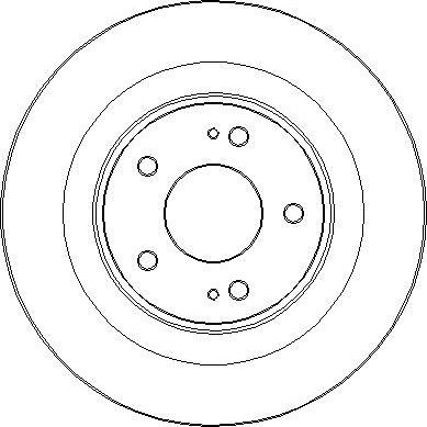 NISSAN 4615A155 - Тормозной диск avtokuzovplus.com.ua