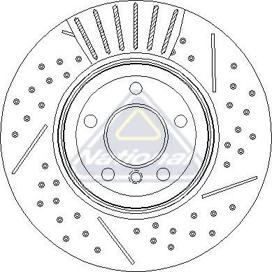 National NBD2125 - Тормозной диск avtokuzovplus.com.ua