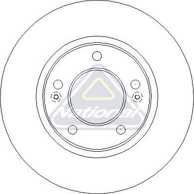 National NBD2163 - Тормозной диск avtokuzovplus.com.ua