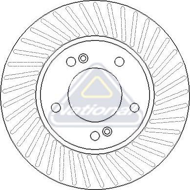 National NBD2238 - Тормозной диск avtokuzovplus.com.ua