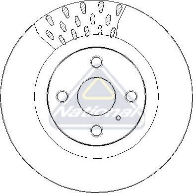 National NBD2301 - Гальмівний диск autocars.com.ua
