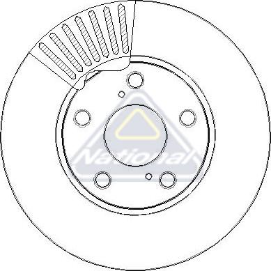 National NBD2367 - Тормозной диск avtokuzovplus.com.ua