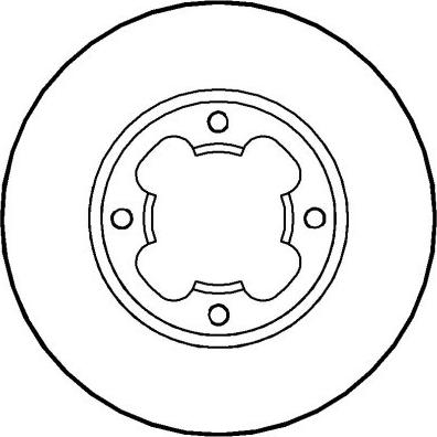 DJ Parts BD1815 - Гальмівний диск autocars.com.ua