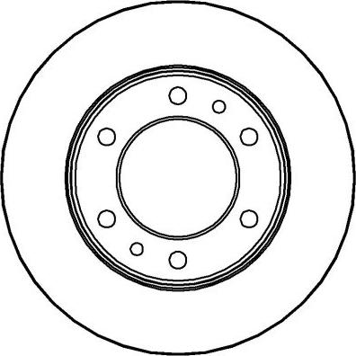 National NBD343 - Гальмівний диск autocars.com.ua