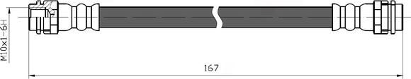 NATIONAL NBH6008 - Тормозной шланг autodnr.net