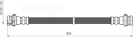 National NBH6028 - Тормозной шланг avtokuzovplus.com.ua