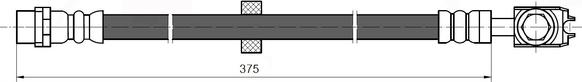 NATIONAL NBH6032 - Тормозной шланг avtokuzovplus.com.ua