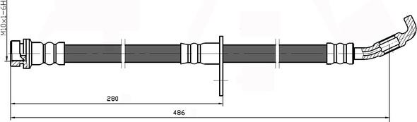 National NBH6042 - Тормозной шланг autodnr.net