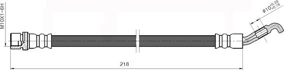 NATIONAL NBH6069 - Гальмівний шланг autocars.com.ua