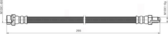 National NBH6085 - Гальмівний шланг autocars.com.ua