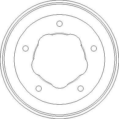 NATIONAL NDR009 - Гальмівний барабан autocars.com.ua