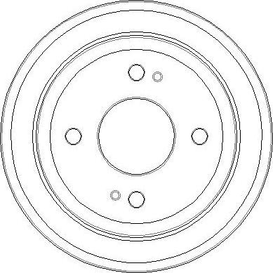 National NDR024 - Гальмівний барабан autocars.com.ua