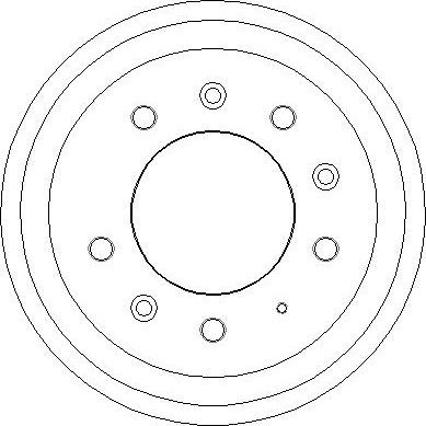 National NDR052 - Гальмівний барабан autocars.com.ua
