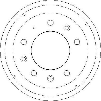 National NDR053 - Гальмівний барабан autocars.com.ua