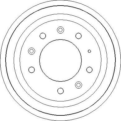 National NDR054 - Гальмівний барабан autocars.com.ua