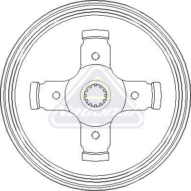 National NDR114 - Гальмівний барабан autocars.com.ua