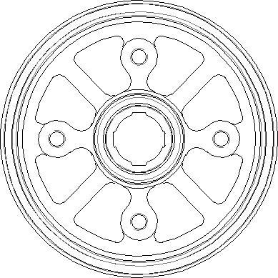 National NDR138 - Гальмівний барабан autocars.com.ua