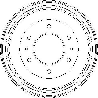 NATIONAL NDR190 - Гальмівний барабан autocars.com.ua