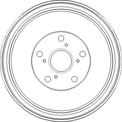 NATIONAL NDR206 - Гальмівний барабан autocars.com.ua